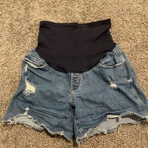 Denim Maternity Shorts